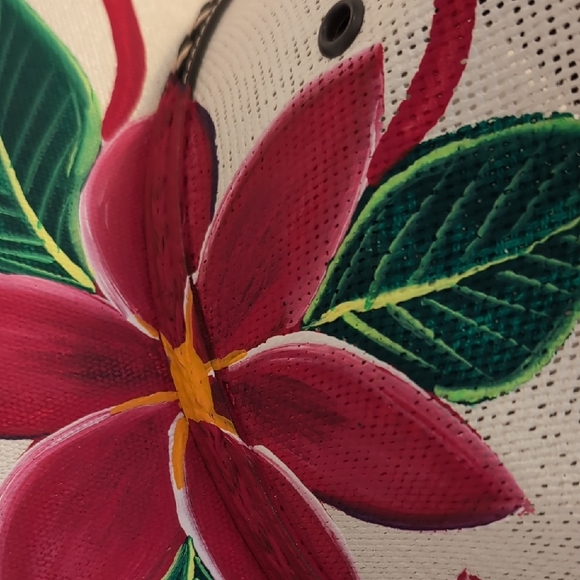 Lorenzo Hats - Hand-Painted Floral Panama Hat main image 4